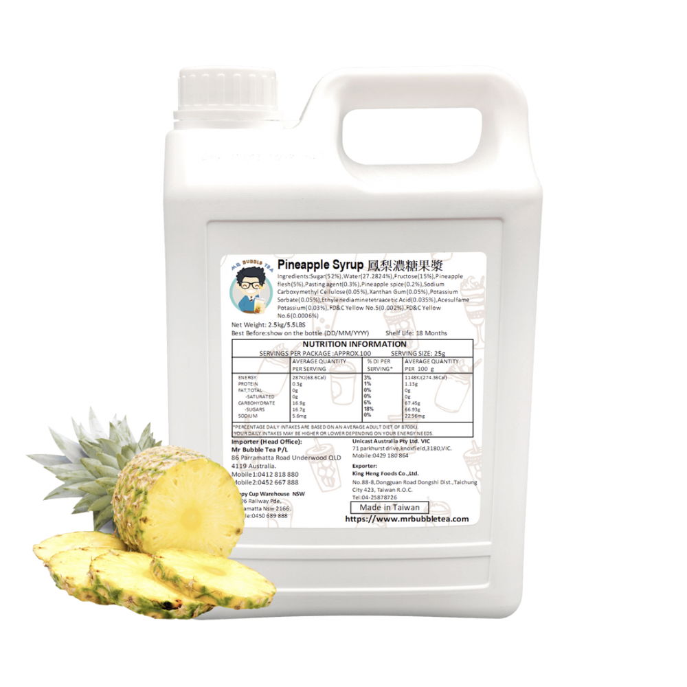 Taiwanese-Pineapple-Syrup-2-5L - AVANZA - Coffee House