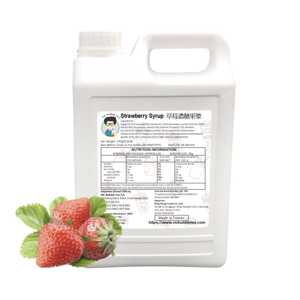 Taiwanese-Strawberry-Syrup-2-5L - AVANZA - Coffee House